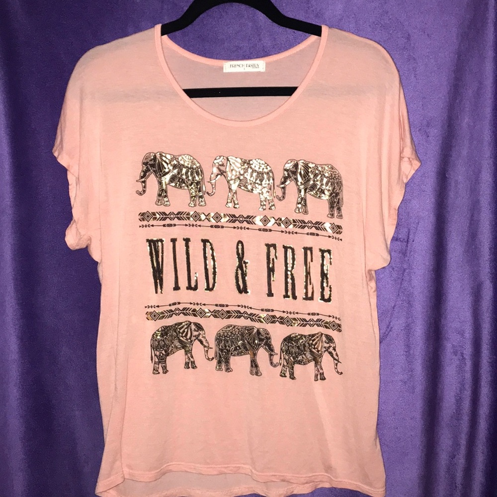 Soft pink T-shirt